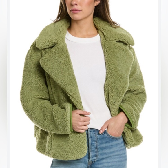 Free People Women’s Green Cozy Jacket Size L - Picture 5 of 17